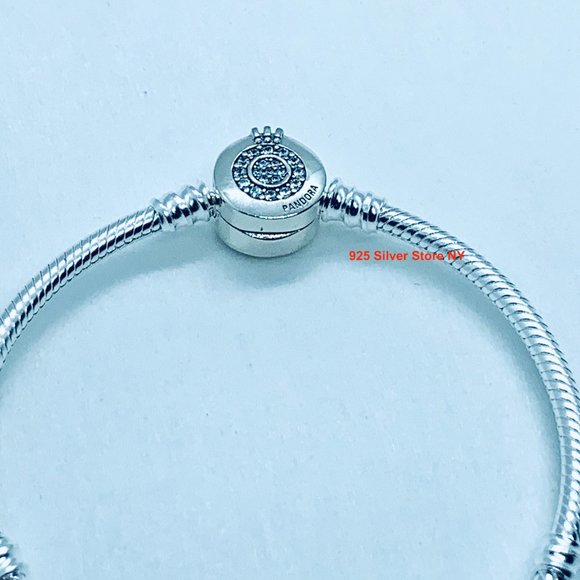 Pandora Moments SPARKLING CROWN O SNAKE Bracelet - Picture 2 of 10